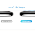Miniatyrbilde 10 av 11: Kameralinsskydd Härdat glas + Ram HD 0.2mm iPhone 11 Pro Silver