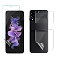 Miniatyrbild 1 av 10: 3-PACK 3in1 Hydrogel Fram- & Baksida Sk�rmskydd Z Flip 4 Transparent