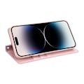 Miniatyrbillede 6 af 11: iPhone 15 - Smidigt Smart HANMAN Plånboksfodral Gold