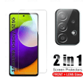 Miniatyrbillede 2 af 11: 2-PACK Galaxy A72 Skärmskydd + Kameralinsskydd HD 0,3mm Transparent/Genomskinlig