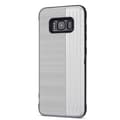 LEMAN Stilrent Skal med kortplats för  Samsung Galaxy S8+ Silver