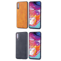 Miniatyrbillede 9 af 11: Samsung Galaxy A70 - Robust Skyddsskal Pu-Läder Röd