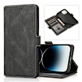Miniatyrbild 1 av 11: iPhone 15 Plus - Elegant Flip Wallet Skinnfodral Svart