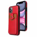 Praktiskt Skal med Kortfack - iPhone 12 Pro Röd