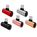 Miniatyrbillede 3 af 8: Type-C 2-1 Mini Adapter Laddare Silver