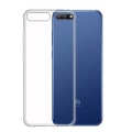 Miniatyrbilde 8 av 11: Smart Skyddande Skal i Silikon - Huawei Y6 2018 Transparent/Genomskinlig