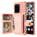 Miniatyrbilde 2 av 11: Samsung Galaxy S20 Plus - Elegant Skyddsskal med Kortfack Röd