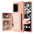 Pikkukuva 2 / 11: Samsung Galaxy S20 Plus - Elegant Skyddsskal med Kortfack Blå