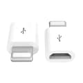 Adapter Micro-USB till Lightning 2in1 Laddning + Dataöverföring Svart