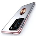 Huawei P40 - Stilrent Skal med Ringhållare Roséguld