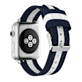 Miniatyrbillede 4 af 7: Apple Watch 42mm - Nylonband från Jensen (Stålspänne) Blå/Grön