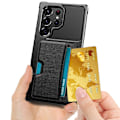Miniatyrbilde 9 av 11: Samsung Galaxy S23 Ultra Wallet Case - Plats för 2 Kort Svart