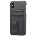 Miniatyrbilde 11 av 11: iPhone X/XS - Elegant Kraftfullt Skal med Kortfack Grön