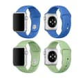 Apple Watch 38/40/41mm -  NORTH EDGE Stilrena Silikonarmband Blå Medium