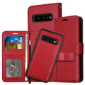 Samsung Galaxy S10 Plus - Plånboksfodral (FLOVEME) Röd Röd