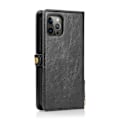 Miniatyrbild 1 av 11: Elegant plånboksfodral i läder för iPhone 15 Pro Max Svart