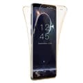 Silikonfodral med Touchsensor (Fram & Bak) S Galaxy A6 2018 Plus Guld Guld