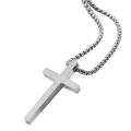 Miniatyrbillede 3 af 8: Kors Halsband Silver