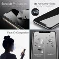 Miniatyrbillede 10 af 11: ProGuard iPhone X/XS 2-PACK FullCover Anti-Spy Skärmskydd 9H Svart
