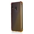 Kraftfullt Silikonskal - Samsung Galaxy A20E Svart/Guld