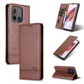 Lyxigt läderfodral för Redmi 12C Dark brown