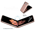 Miniatyrbilde 4 av 10: 2-PACK Galaxy Z Flip - Skärmskydd Hydrogel Fram- & Baksida Transparent
