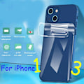 Miniatyrbillede 3 af 11: iPhone 13 Mini Hydrogel Back Screen Protector 0,3 mm Transparent/Genomskinlig