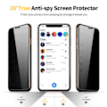 Pikkukuva 2 / 4: Anti-Spy Härdat Glas Skärmskydd - iPhone 12 Pro Max Genomskinlig