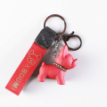 Miniatyrbillede 10 af 11: Smidigt Unik Bulldog Nyckelring Brun