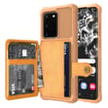 Glat cover med kortrum - Samsung Galaxy S20 Brun
