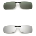 Miniatyrbild 2 av 11: Effektfulla Clip-on Solglasögon Polarized Silver
