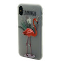 Miniatyrbild 1 av 7: Skyddande Skal av Silikon till iPhone X (FLAMINGO)