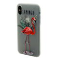 Miniatyrbilde 1 av 7: Skyddande Skal av Silikon till iPhone X (FLAMINGO)