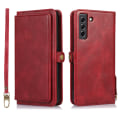 Miniatyrbild 1 av 11: Elegant 2-i-1 Plånboksfodral i Högvärdigt PU-läder för Samsung Galaxy A14 5G Röd