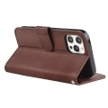 Miniatyrbillede 6 af 11: Elegant Fodral i PU-läder med 4 kortplatser för IPhone 15 Pro Grey