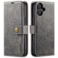 Miniatyrbillede 4 af 11: iPhone 16 - Magnetiskt 2-i-1Permium Plånboksfodral Blå