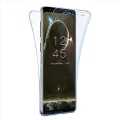 Pikkukuva 1 / 11: Silikonfodral med Touchsensor (Fram och Bak) Sams Galaxy A6 2018 Blå