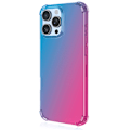 Miniatyrbild 1 av 11: Transparent Silikonskal för iPhone 16 Pro Blå/Rosa