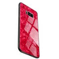 Samsung Galaxy S8+ - Stilsäkert Smidigt Skal i Marmor Design Röd