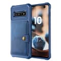 Genomtänkt Skal med Kortfack - Samsung Galaxy S10E Blå