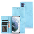 Miniatyrbillede 1 af 11: Smooth Wallet Case - Samsung Galaxy S21 FE Himmelsblå