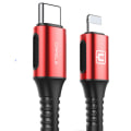 Pikkukuva 2 / 6: Type-C till Lightning (1.2M) Slittåligt Laddningskabel Grå