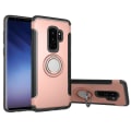 Miniatyrbild 7 av 11: Stilrent Skal med Ringholder-funktion för Samsung Galaxy S9+ Silver