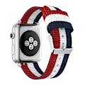 Miniatyrbillede 5 af 7: Apple Watch 38mm - Armband i Vävt Nylon Blå/Grön