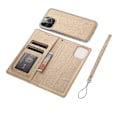 Miniatyrbillede 11 af 11: Glat Floveme Wallet Case - iPhone 12 Pro Max Guld