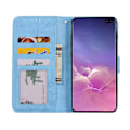 Pikkukuva 9 / 11: Samsung Galaxy S10 - 2 i 1 Plånboksfodral (Skalfunktion) Himmelsblå