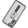 Pikkukuva 4 / 9: Smidigt Skal med Hållare - Samsung Galaxy S21 Röd