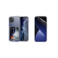 Pikkukuva 3 / 11: Skal med Korth�llare & Hydrogel Sk�rmskydd iPhone 12 Pro Max Transparent