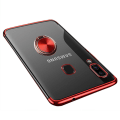 Pikkukuva 2 / 11: Samsung Galaxy A20E - Robust Silikonskal med Ringh�llare Svart