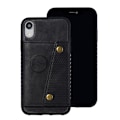 Pikkukuva 1 / 11: Smidigt Retro Skal med Korthållare - iPhone XR Svart